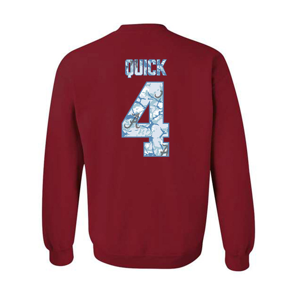Alabama - NCAA Baseball : Riley Quick - Hydrobama™ Crewneck Sweatshirt-1