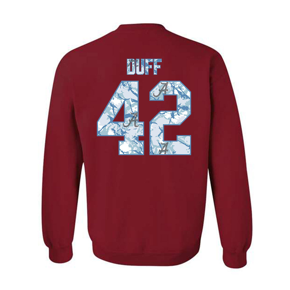 Alabama - NCAA Baseball : Ahmaad Duff - Hydrobama™ Crewneck Sweatshirt-1