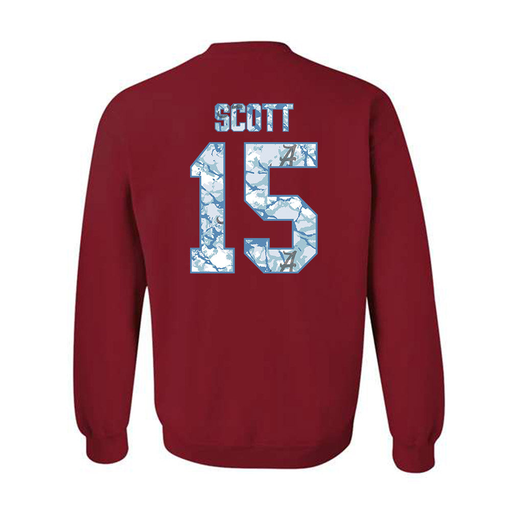 Alabama - NCAA Women's Basketball : Ta'Mia Scott - Hydrobama™ Crewneck Sweatshirt-1