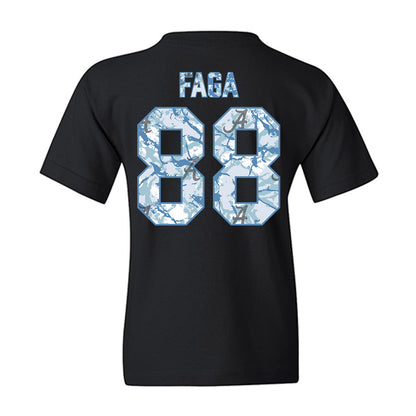 Alabama - NCAA Football : Isaia Faga - Youth T-Shirt-1