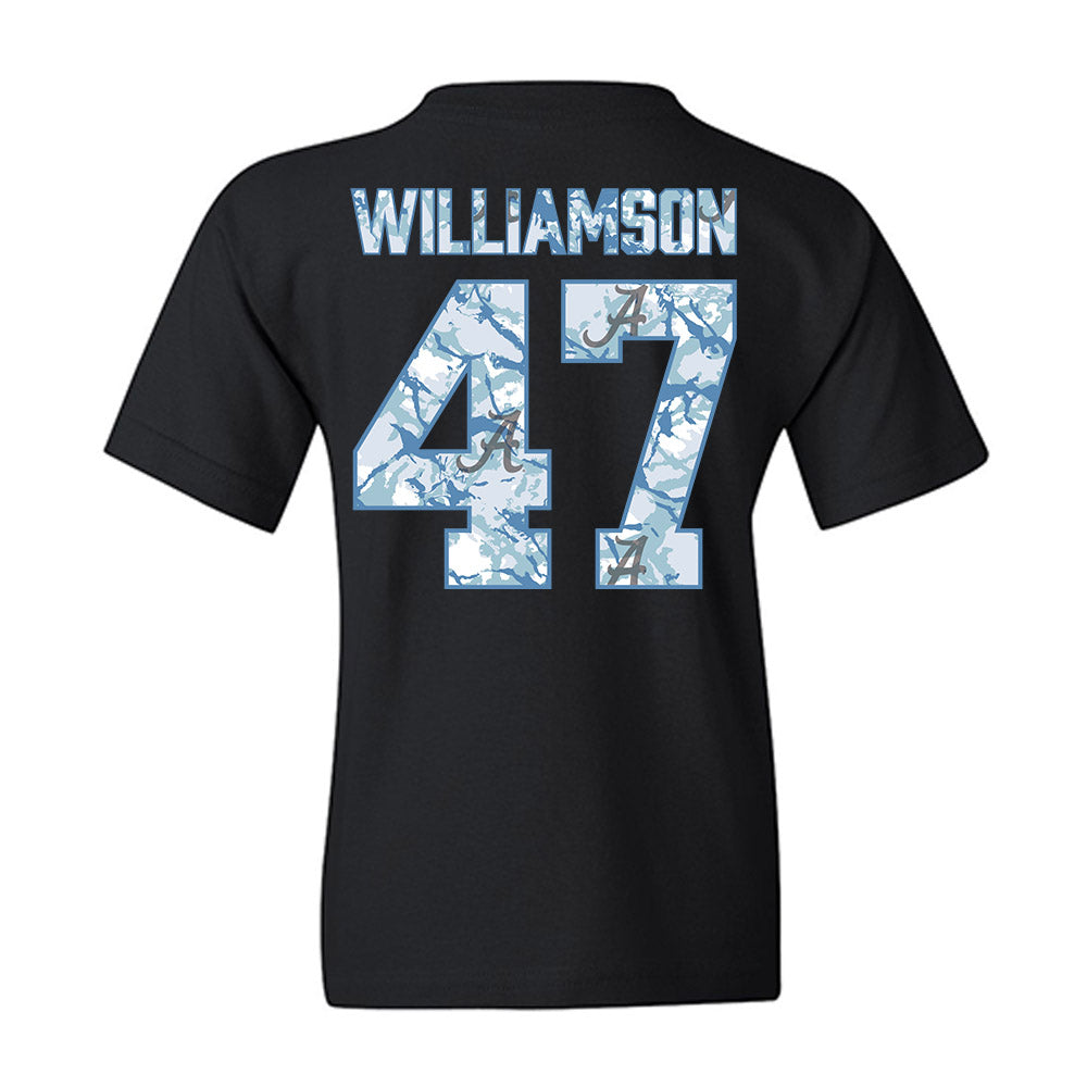 Alabama - NCAA Baseball : Jojo Williamson - Youth T-Shirt-1