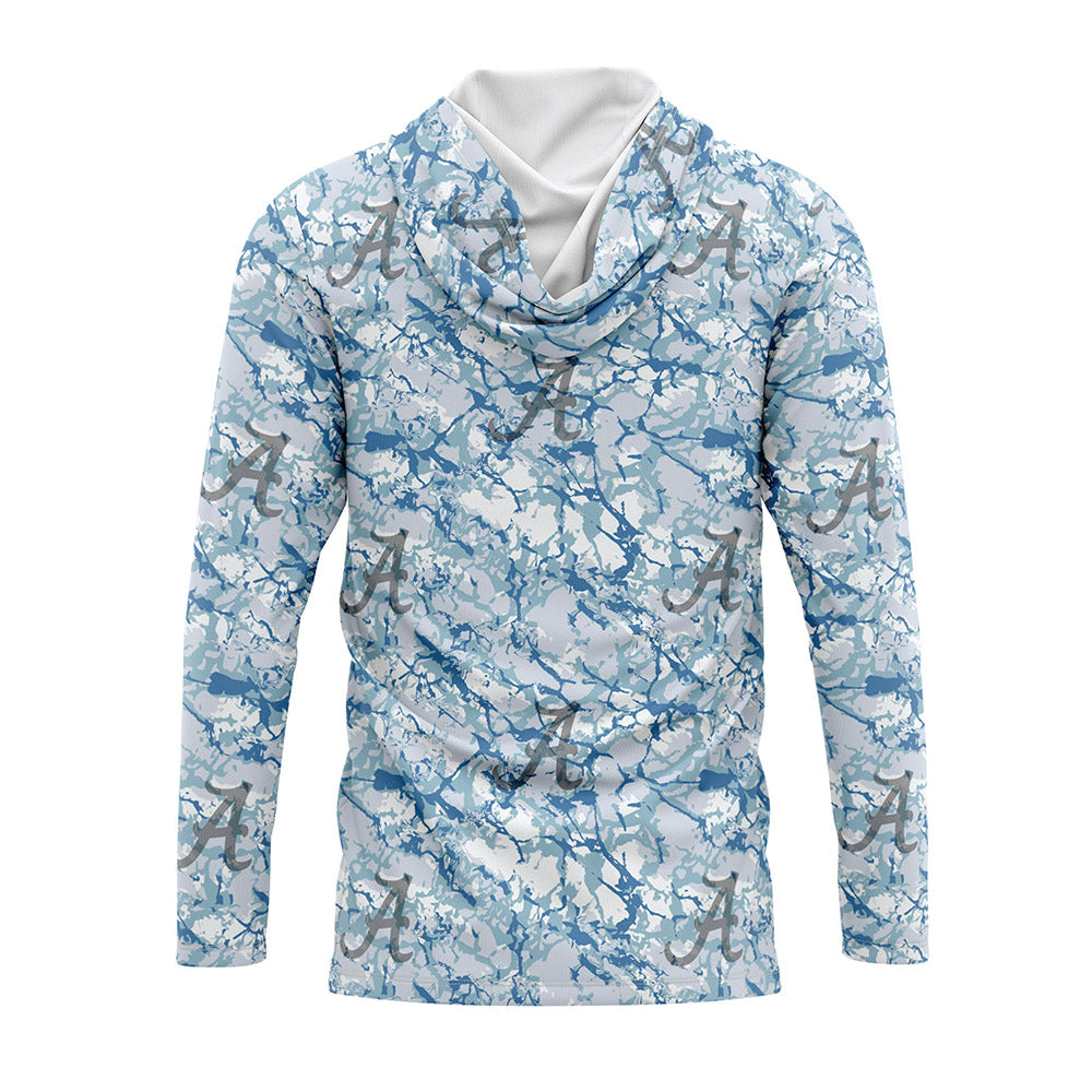 Alabama - : - Hooded Raglan Long Sleeve UV Shirt-1