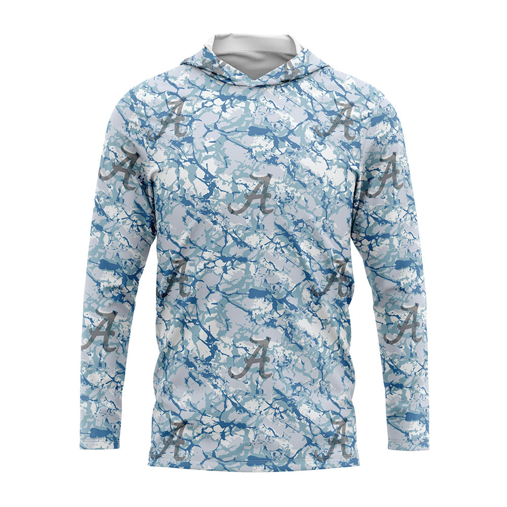 Alabama - : - Hooded Raglan Long Sleeve UV Shirt-0