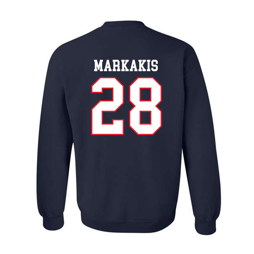 UConn - NCAA Women's Ice Hockey : Ellie Markakis - Champs Classic Shersey Crewneck Sweatshirt-1