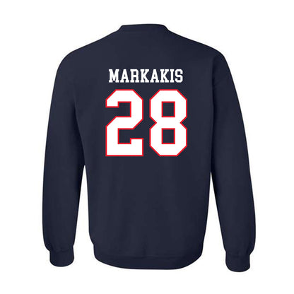 UConn - NCAA Women's Ice Hockey : Ellie Markakis - Champs Classic Shersey Crewneck Sweatshirt-1