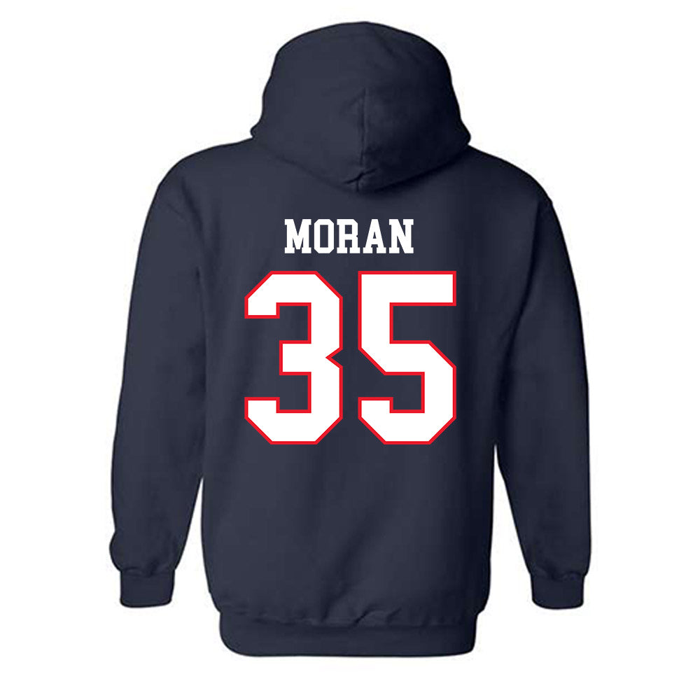 UConn - NCAA Women's Ice Hockey : Shannon Moran - Hockey East 2024-2025 Regular Season Champs Classic Shersey Hooded Sweatshirt-1