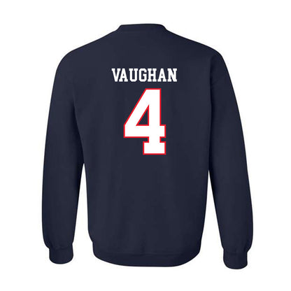 UConn - NCAA Women's Ice Hockey : Teagan Vaughan - Champs Classic Shersey Crewneck Sweatshirt-1