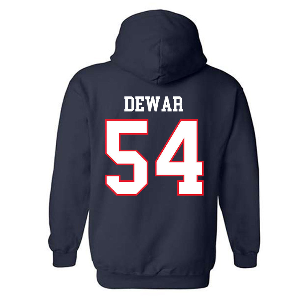 UConn - NCAA Women's Ice Hockey : Livvy Dewar - Hockey East 2024-2025 Regular Season Champs Classic Shersey Hooded Sweatshirt-1