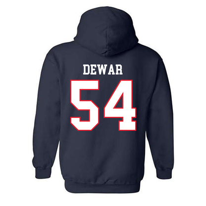 UConn - NCAA Women's Ice Hockey : Livvy Dewar - Hockey East 2024-2025 Regular Season Champs Classic Shersey Hooded Sweatshirt-1