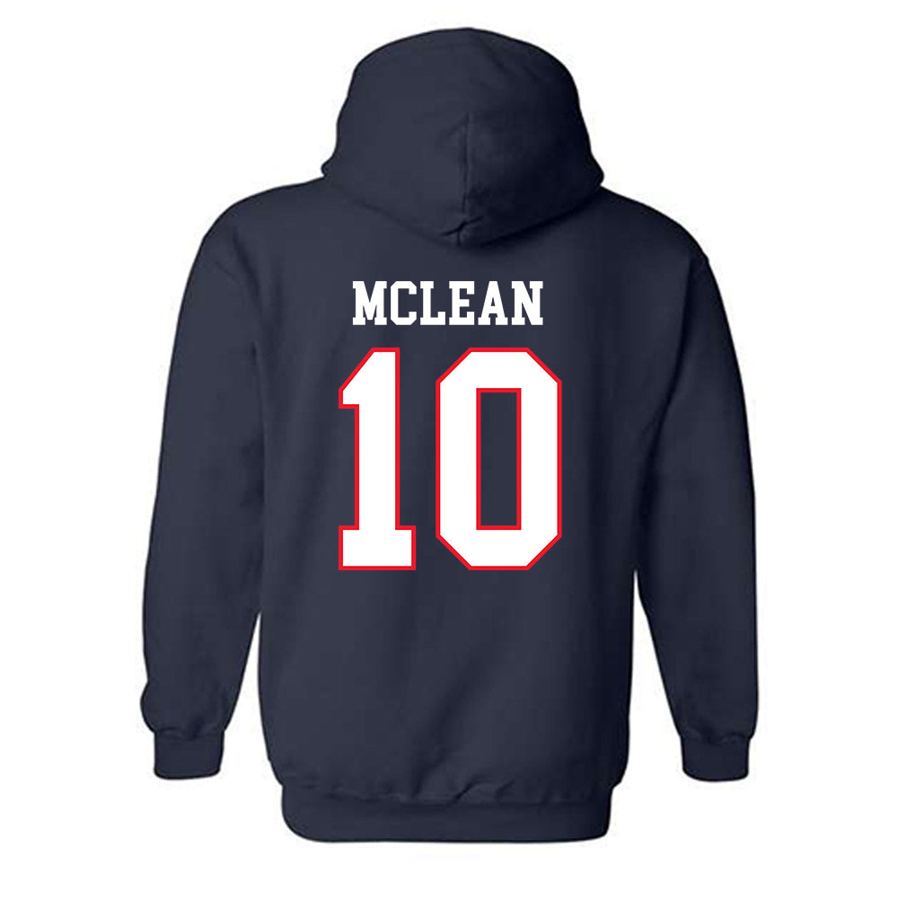 UConn - NCAA Women's Ice Hockey : Callie McLean - Champs Classic Shersey Hooded Sweatshirt-1