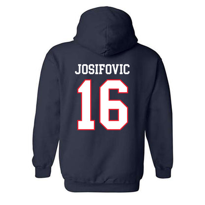UConn - NCAA Women's Ice Hockey : Kyla Josifovic - Hockey East 2024-2025 Regular Season Champs Classic Shersey Hooded Sweatshirt-1