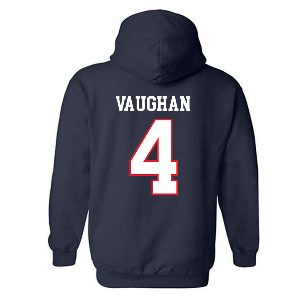 UConn - NCAA Women's Ice Hockey : Teagan Vaughan - Champs Classic Shersey Hooded Sweatshirt-1