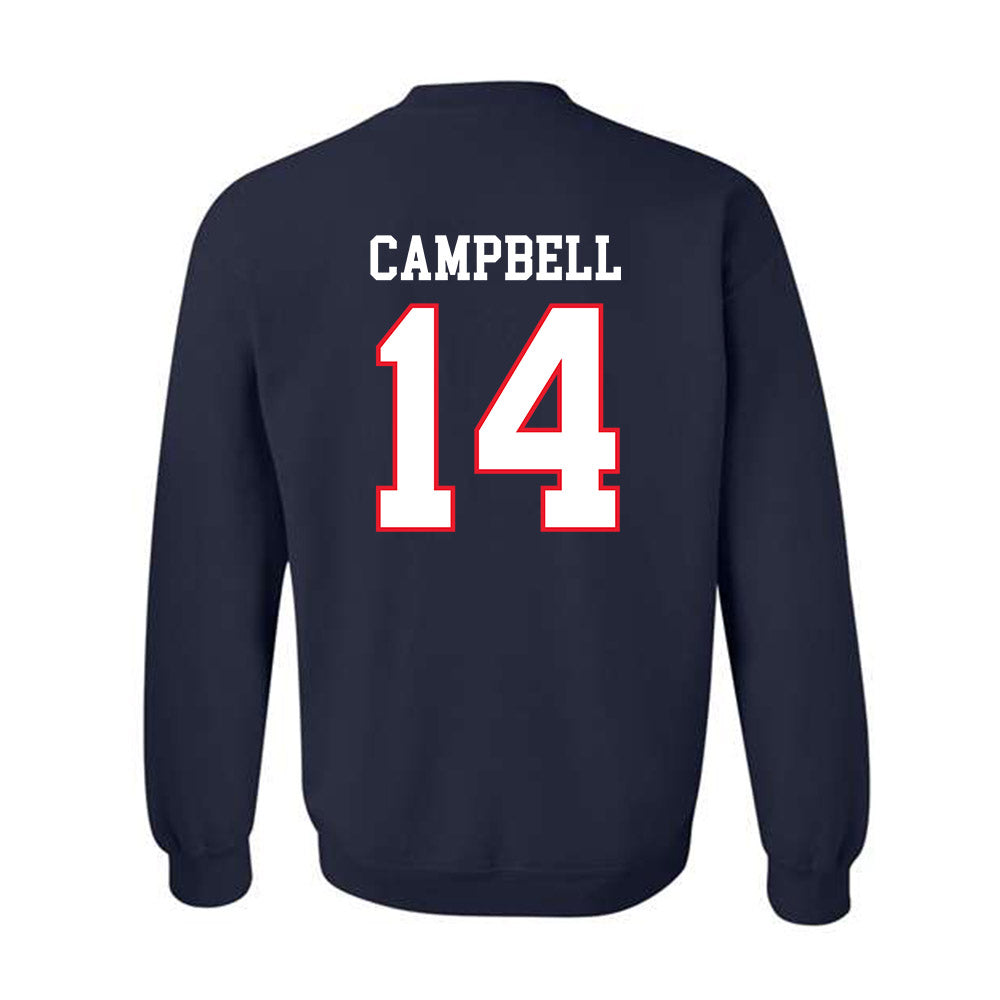 UConn - NCAA Women's Ice Hockey : Brooke Campbell - Hockey East 2024-2025 Regular Season Champs Classic Shersey Crewneck Sweatshirt-1