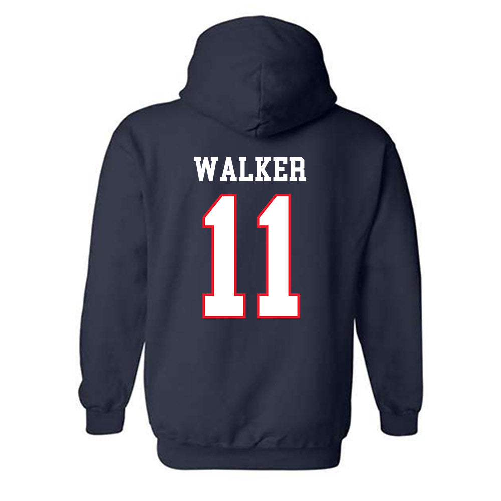 UConn - NCAA Women's Ice Hockey : Christina Walker - Hockey East 2024-2025 Regular Season Champs Classic Shersey Hooded Sweatshirt-1