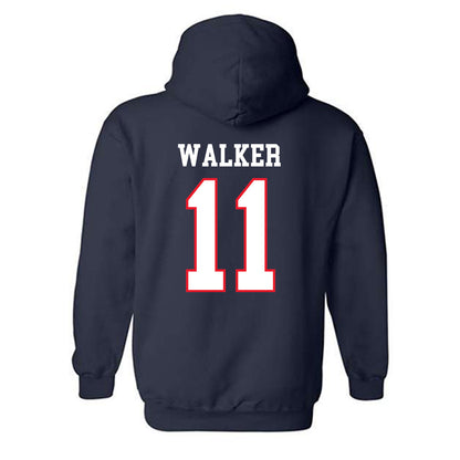 UConn - NCAA Women's Ice Hockey : Christina Walker - Hockey East 2024-2025 Regular Season Champs Classic Shersey Hooded Sweatshirt-1