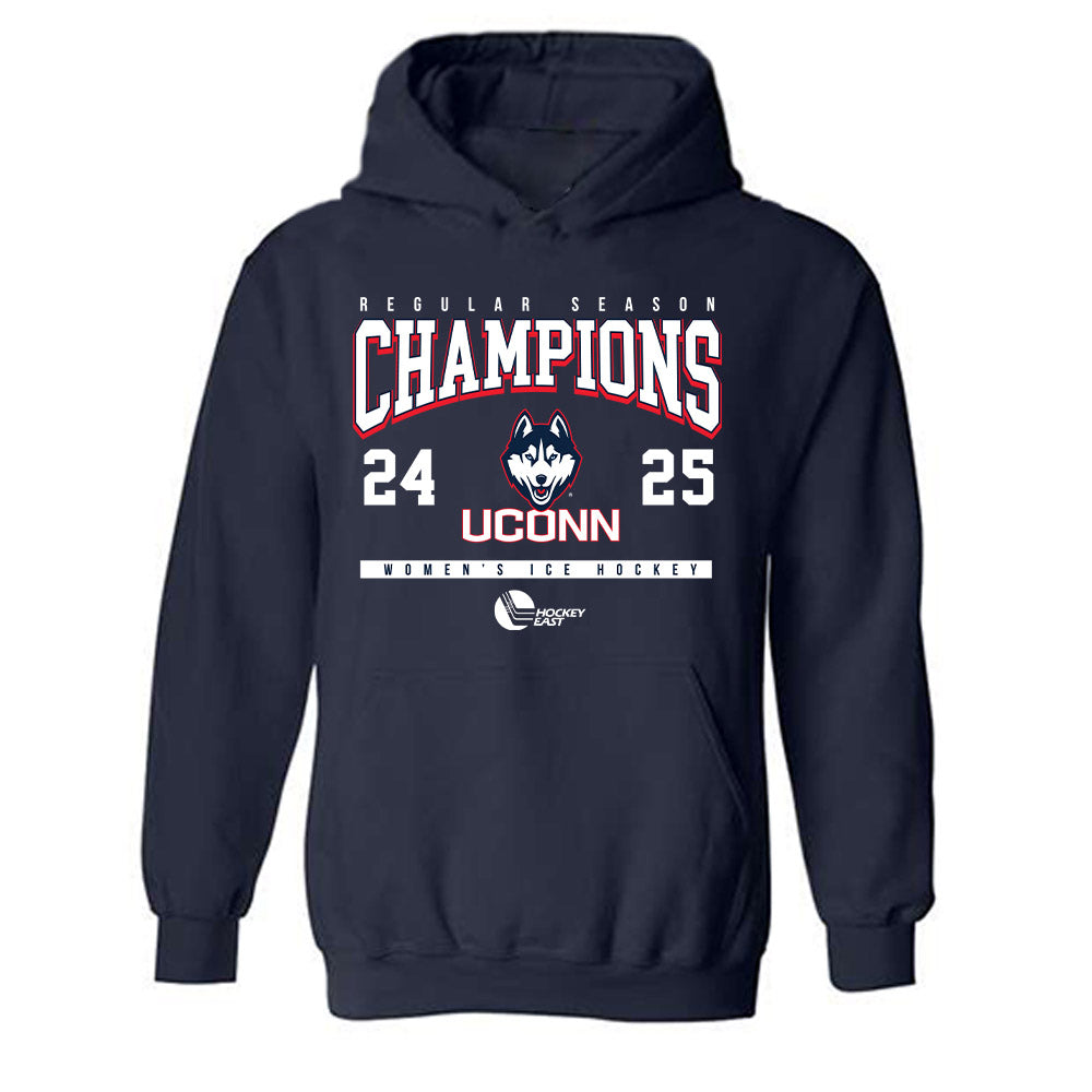 UConn - NCAA Women's Ice Hockey : Kyla Josifovic - Hockey East 2024-2025 Regular Season Champs Classic Shersey Hooded Sweatshirt-0