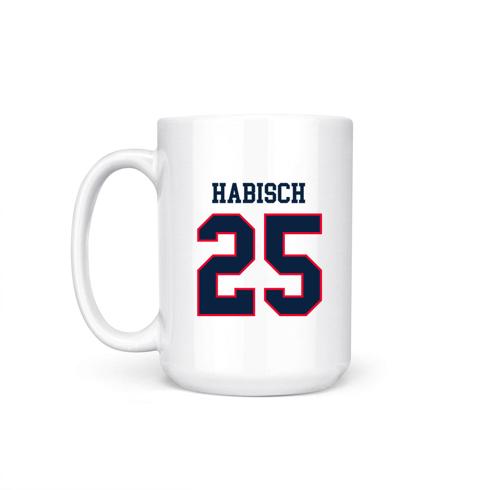 UConn - NCAA Women's Ice Hockey : Jada Habisch - Hockey East 2024-2025 Regular Season Champs Coffee Mug-1