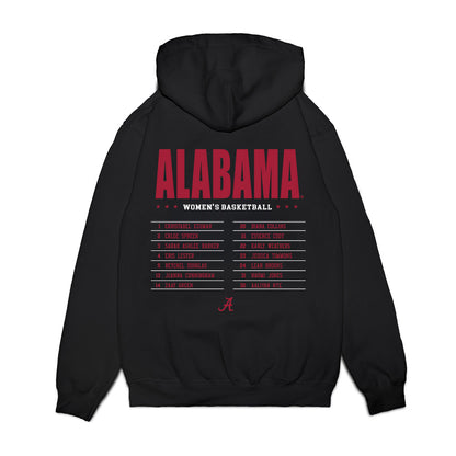 Alabama - NCAA Women's Basketball : - Roster Premium Hooded Sweatshirt-1