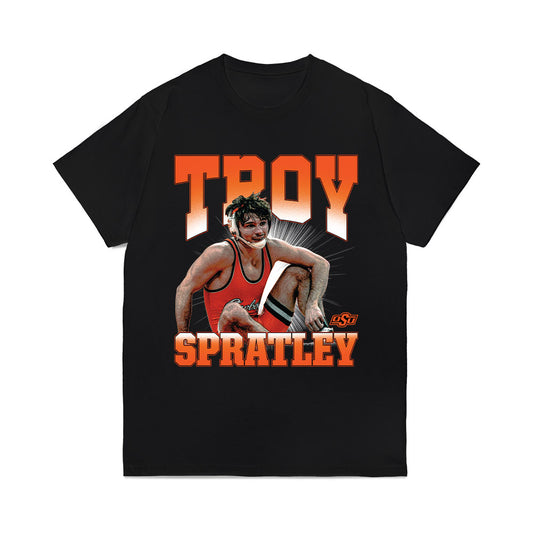 Oklahoma State - NCAA Wrestling : Troy Spratley - Comfort Colors T-Shirt-0