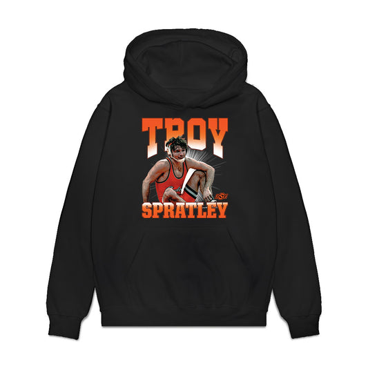 Oklahoma State - NCAA Wrestling : Troy Spratley - Premium Hooded Sweatshirt-0