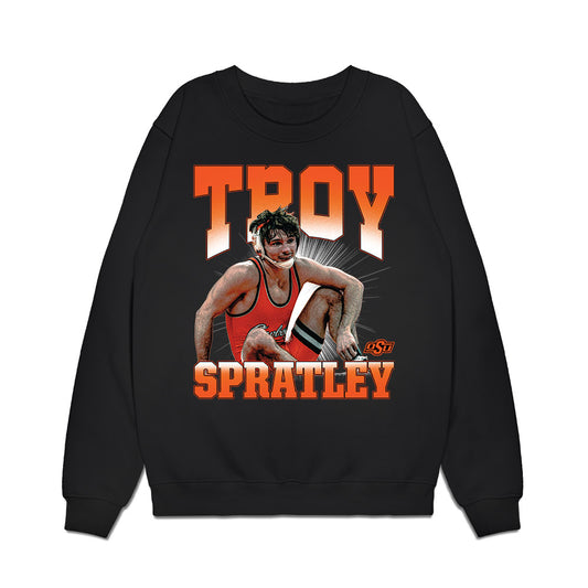 Oklahoma State - NCAA Wrestling : Troy Spratley - Premium Crewneck Sweatshirt-0