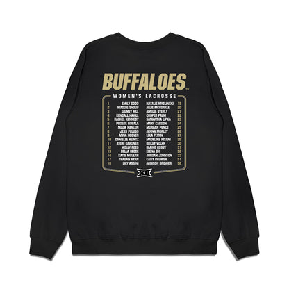 Colorado - NCAA Women's Lacrosse : - Team Roster Premium Crewneck Sweatshirt-1