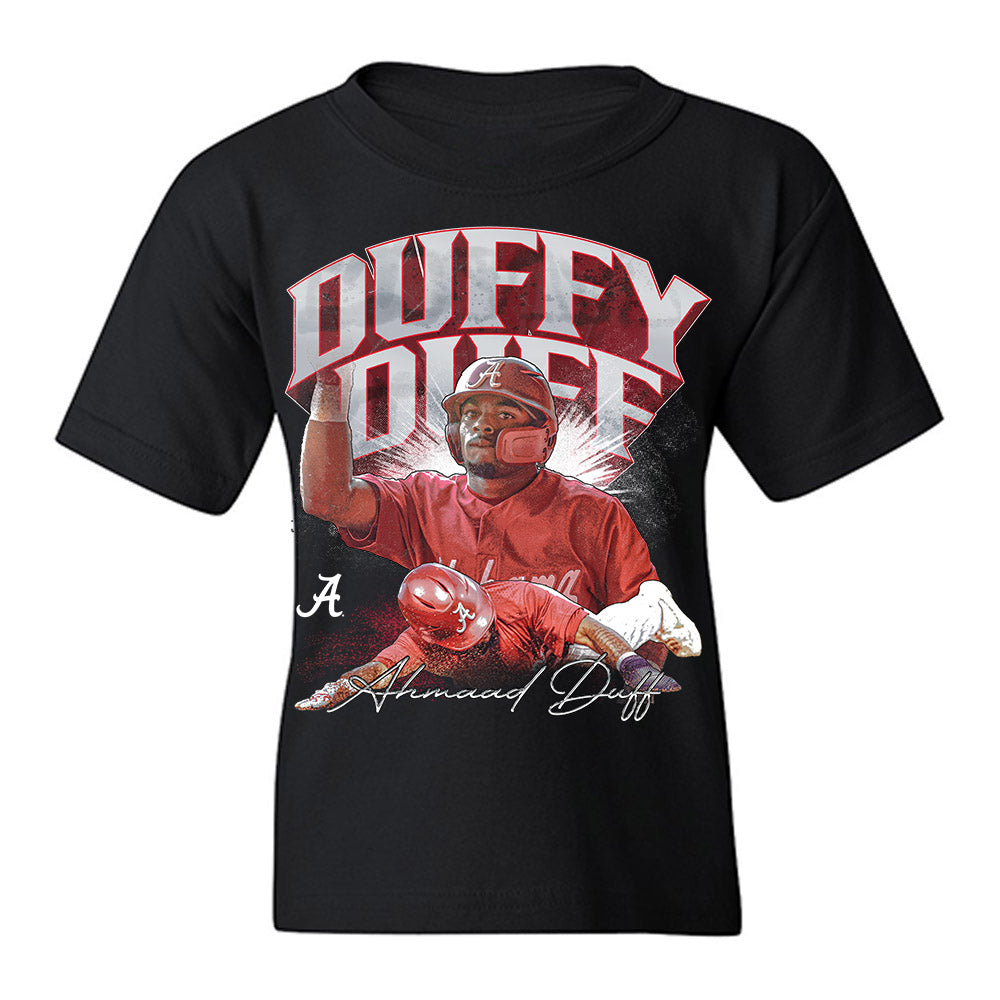 Alabama - NCAA Baseball : Ahmaad Duff - Youth T-Shirt-0