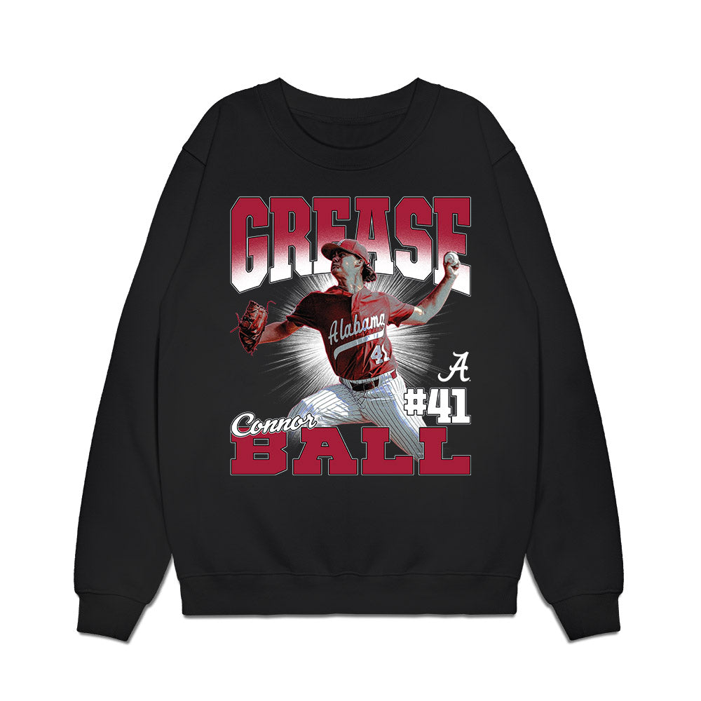 Alabama - NCAA Baseball : Connor Ball - Player Collage Premium Crewneck Sweatshirt-0