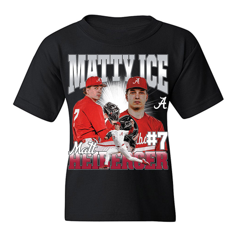 Alabama - NCAA Baseball : Matthew Heiberger - Youth T-Shirt-0