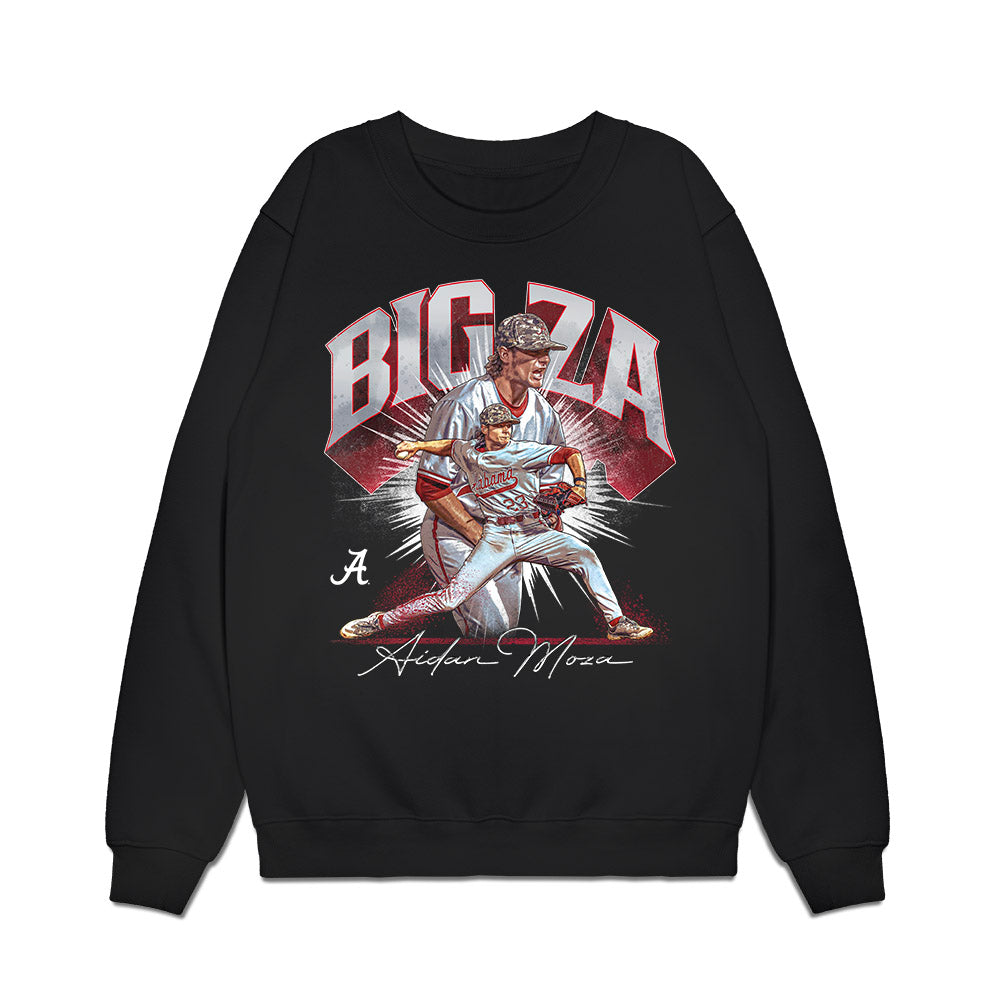 Alabama - NCAA Baseball : Aidan Moza - Player Collage Premium Crewneck Sweatshirt-0