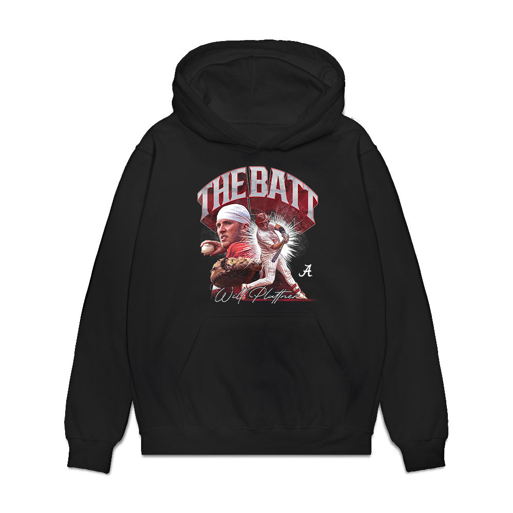 Alabama - NCAA Baseball : Will Plattner - Collage Premium Hooded Sweatshirt-0