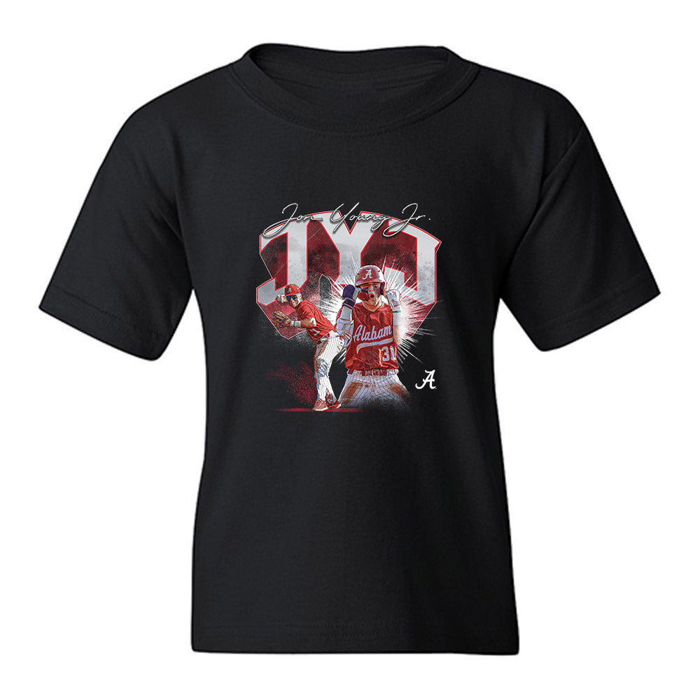 Alabama - NCAA Baseball : Jon Young Jr. - Collage Youth T-Shirt-0