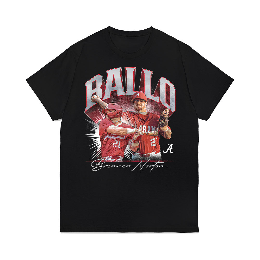 Alabama - NCAA Baseball : Brennen Norton - Player Collage Premium T-Shirt-0