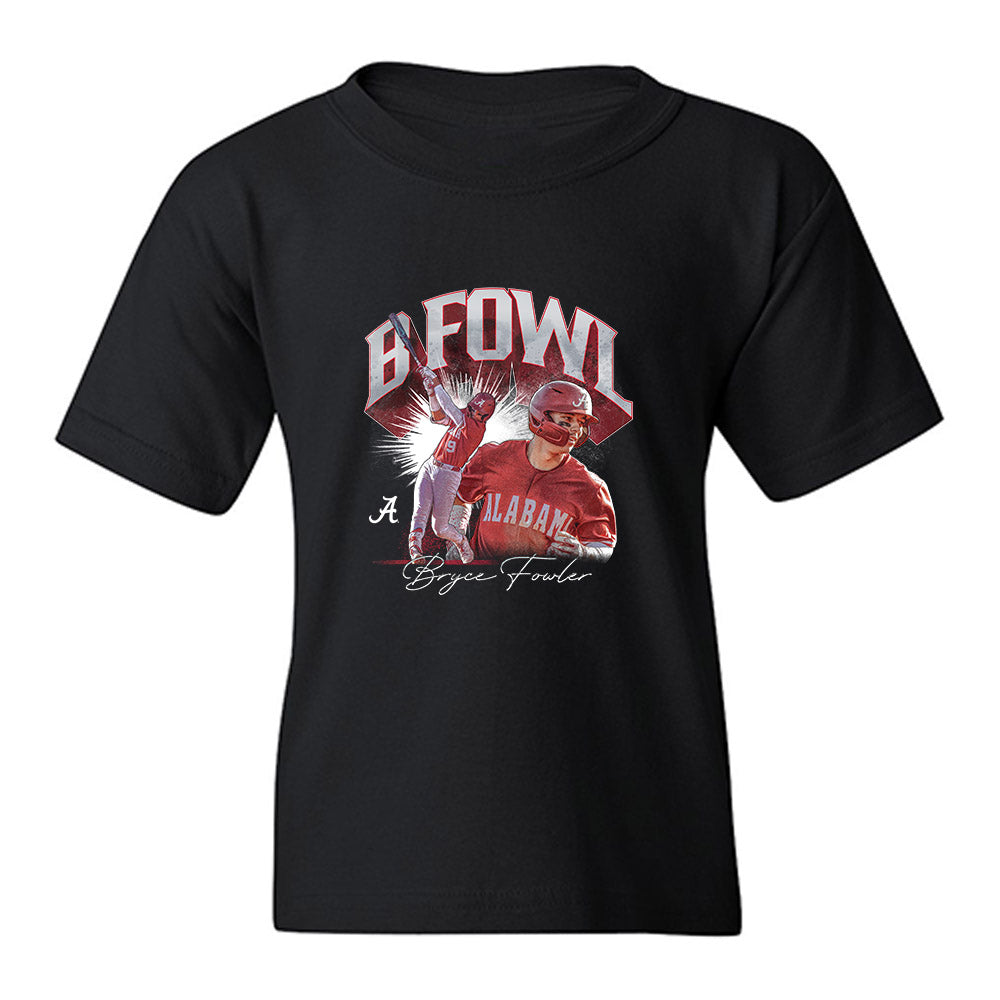Alabama - NCAA Baseball : Bryce Fowler - Player Collage Youth T-Shirt-0