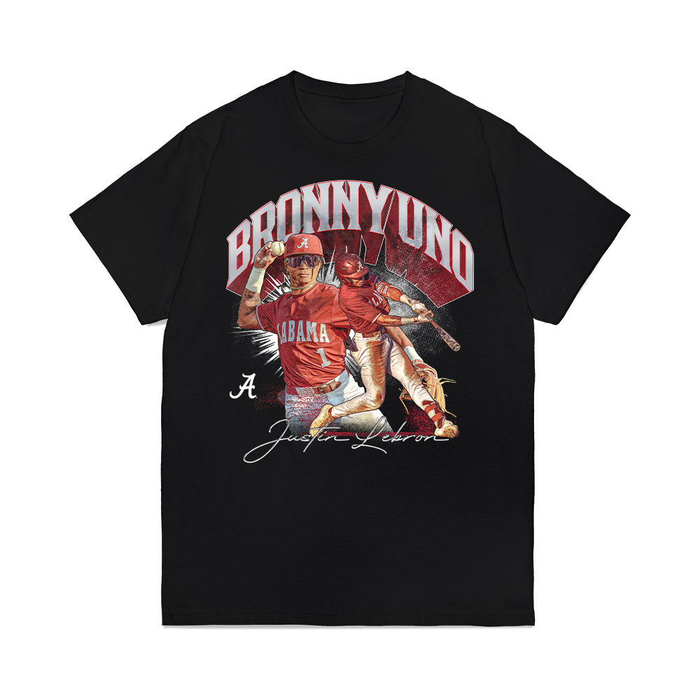 Alabama - NCAA Baseball : Justin Lebron - Collage Premium T-Shirt-0