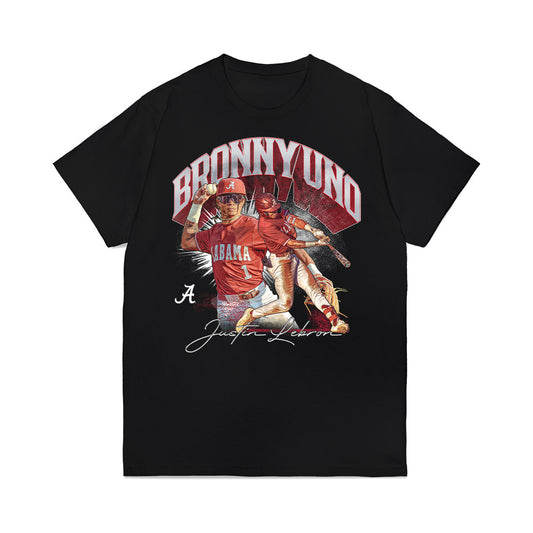 Alabama - NCAA Baseball : Justin Lebron - Collage Premium T-Shirt-0