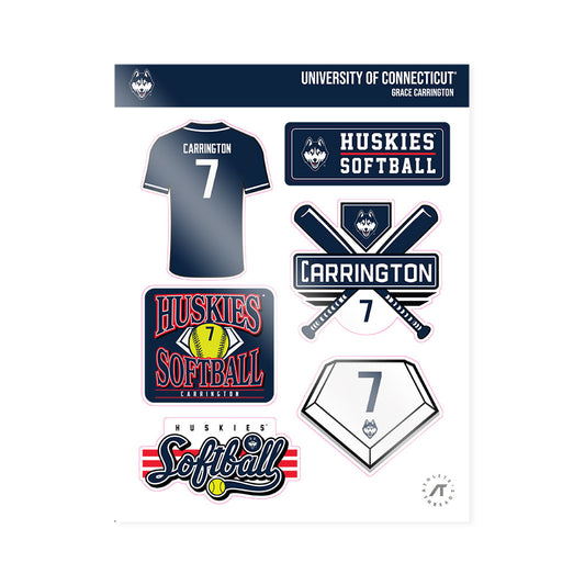 UConn - NCAA Softball : Grace Carrington - Sticker Sheet-0