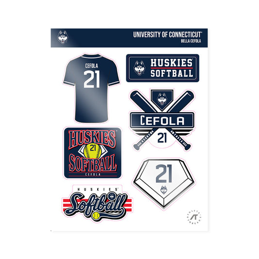 UConn - NCAA Softball : Bella Cefola - Sticker Sheet-0