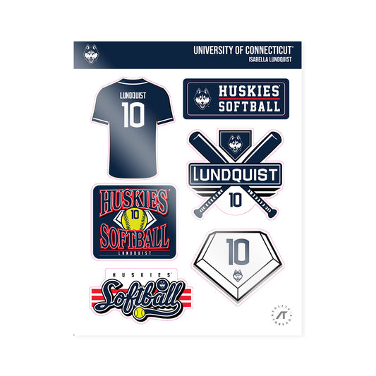 UConn - NCAA Softball : Isabella Lundquist - Sticker Sheet-0