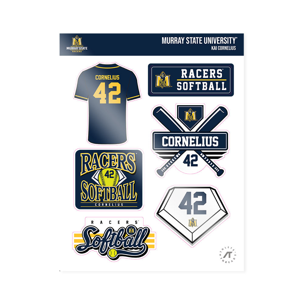 Murray State - NCAA Softball : Kai Cornelius - Sticker Sheet-0