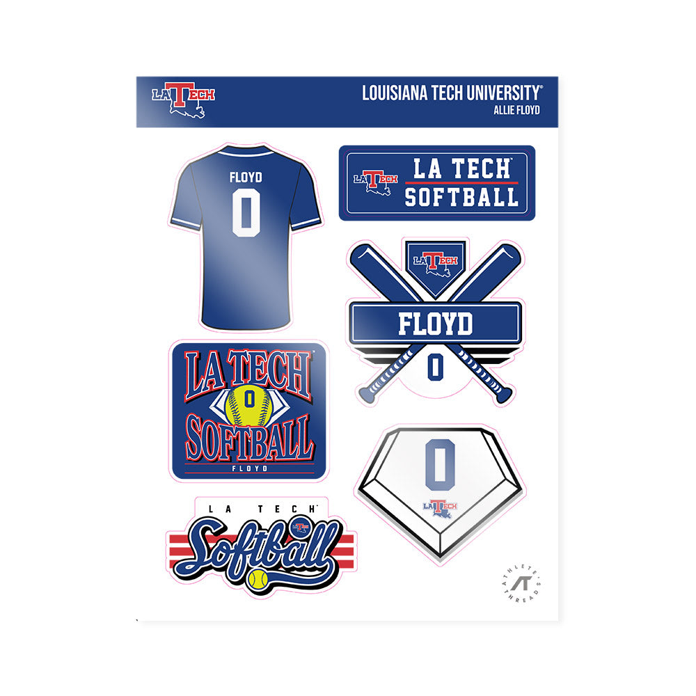 LA Tech - NCAA Softball : Allie Floyd - Sticker Sheet-0
