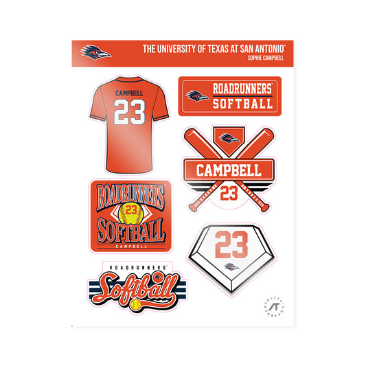 UTSA - NCAA Softball : Sophie Campbell - Sticker Sheet-0