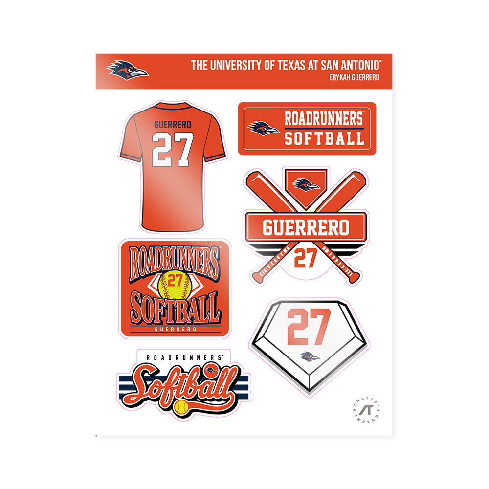 UTSA - NCAA Softball : Erykah Guerrero - Sticker Sheet-0