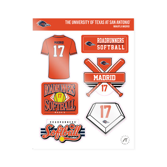 UTSA - NCAA Softball : Makayla Madrid - Sticker Sheet-0