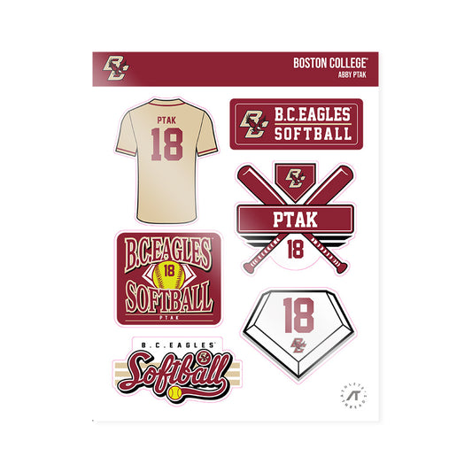 Boston College - NCAA Softball : Abby Ptak - Sticker Sheet-0