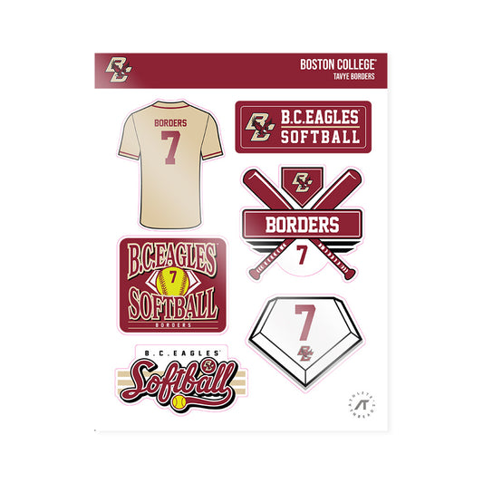 Boston College - NCAA Softball : Tavye Borders - Sticker Sheet-0