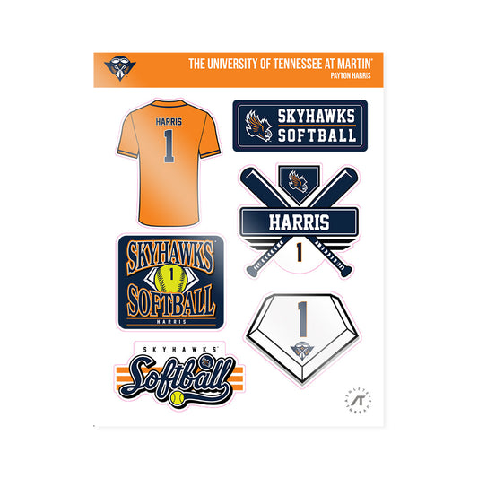 UT Martin - NCAA Softball : Payton Harris - Sticker Sheet-0