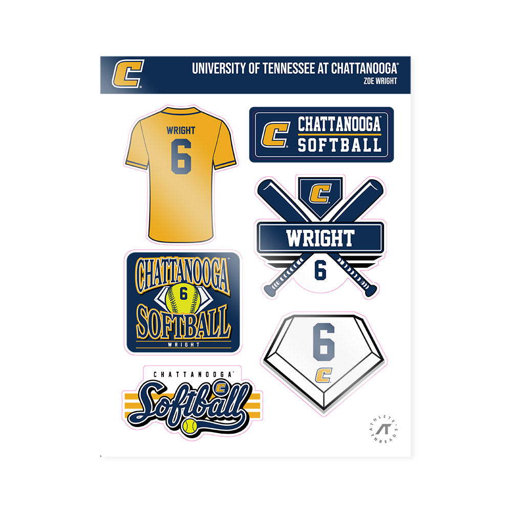 UTC - NCAA Softball : Zoe Wright - Sticker Sheet-0