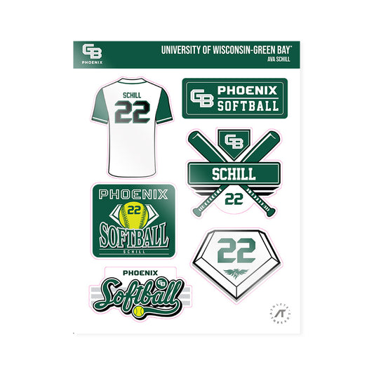UW Green Bay - NCAA Softball : Ava Schill - Sticker Sheet-0