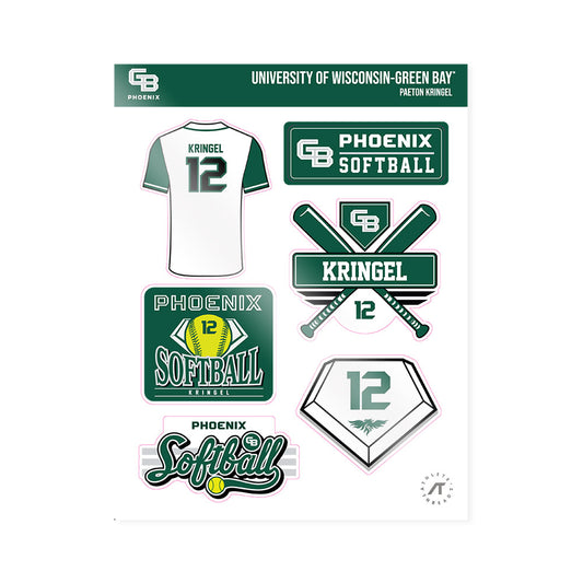UW Green Bay - NCAA Softball : Paeton Kringel - Sticker Sheet-0
